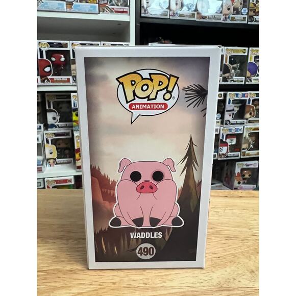 SPECIAL EDITION VAULTED Waddles Gravity Falls Funko Pop #490 Disney Pig Cartoon - Picture 2 of 6